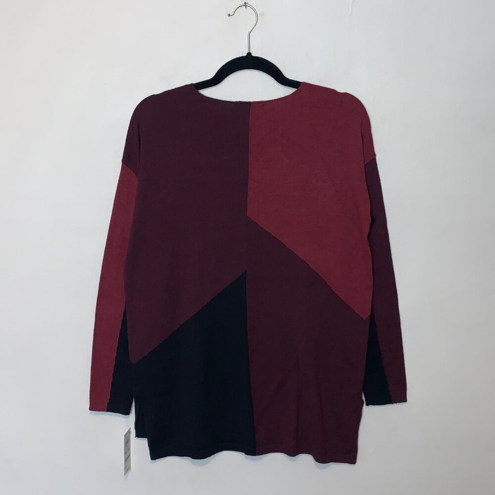 I.N.C. International Concepts Colorblocked Boat-Neck Sweater Size S Petite - Picture 3 of 7